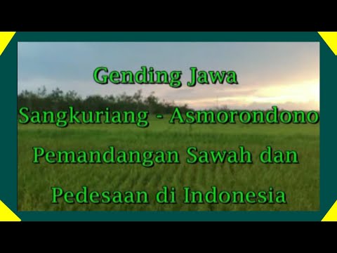 Gending Jawa Sangkuriang Asmorondono Pemandangan Sawah dan Pedesan  Indonesia