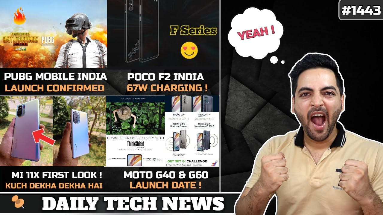 PUBG Mobile India Launch May,POCO F2 67W Charging,realme GT India May,Mi11X First Look,realme Troll