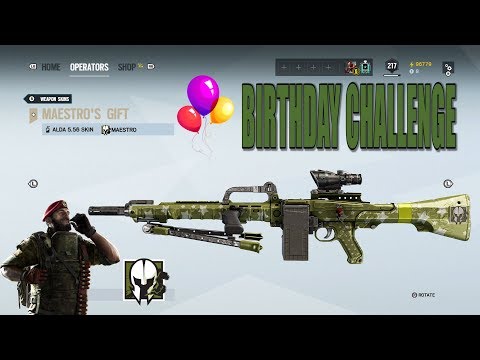 Maestro's Gift Weapon Skin Birthday Challenge - Rainbow Six Siege