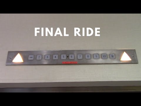 The Real Final Ride on the Awesome Vintage 1977 Otis Lexan Elevator @ Holiday Inn Winnipeg South