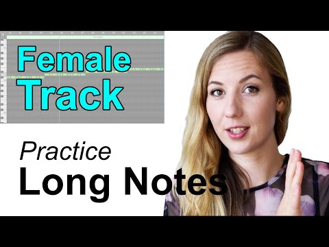 Practice Singing Long Notes, female Vocal Exercise