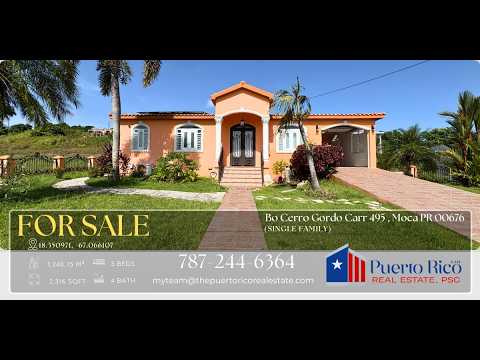 🏡Moca PR Home for Sale | 3BR, 3.5BA + Solar & Tesla Powerwalls