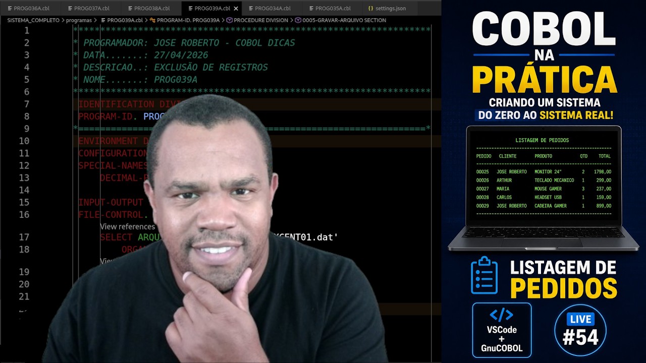 Última live COBOL Dicas