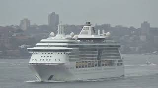 Radiance of the Seas departs Sydney, Australia