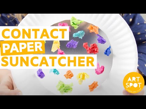 Easy Craft for Kids: Contact Paper Suncatchers