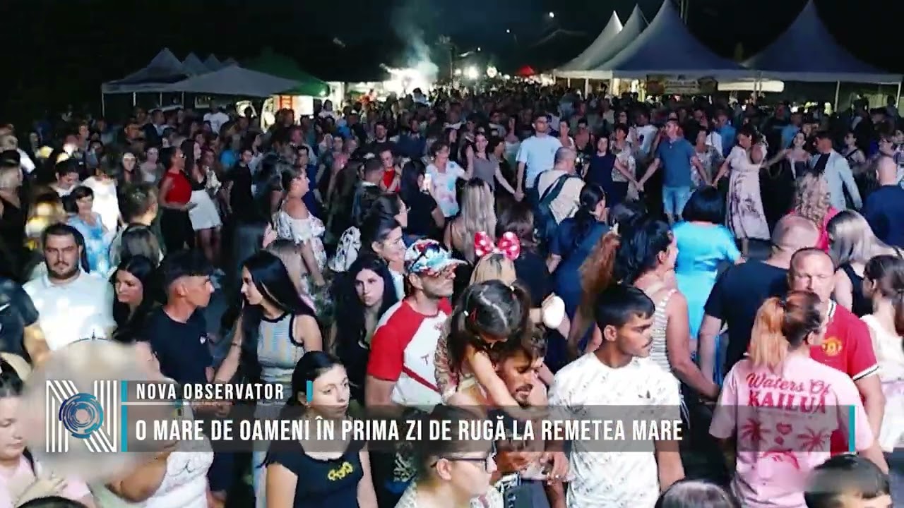 O mare de oameni în prima zi de rugă la Remetea Mare