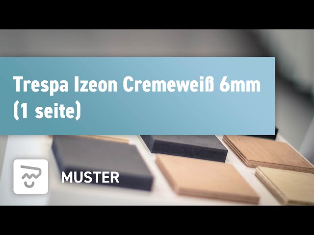 Trespa Izeon Cremeweiß 6mm (1 seite)