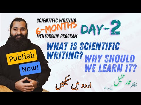 Scientific Writing Complete course Six months of Scientific Writing Mentorship Program in Urdu