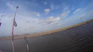 preview picture of video 'Kiteboarding along Bells Island Rd HD'