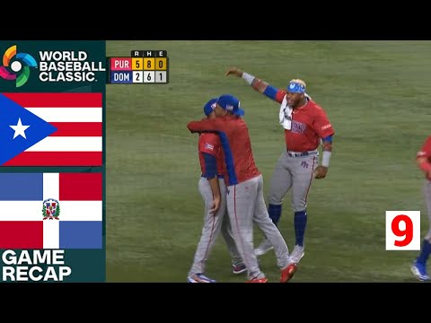 Puerto Rico Vs. Dominican Republic Game 9 Full Highlights | 2023 World Baseball Classic
