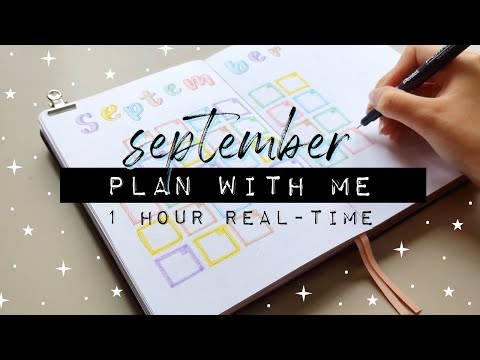REAL TIME PLAN WITH ME | September 2020 | Bullet Journal Setup