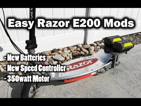 Upgraded Razor e200 Scooter: Much More Fun to Ride!!