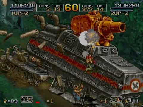 Metal Slug 6 Ralf Jones and Clark Still level 8