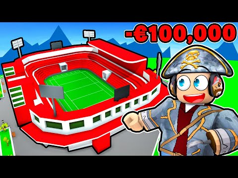 SPENDO 100.000€ PER FARE LO STADIO PIÙ GRANDE DI ROBLOX!