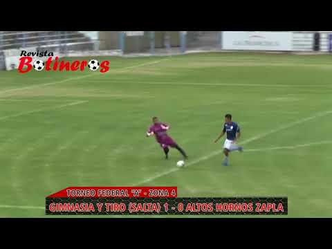 TORNEO FEDERAL "A"-ZONA 4, Gimnasia y Tiro de Salta 1 vs 0 Altos Hornos Zapla