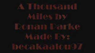 A Thousand Miles - Ronan Parke Lyrics