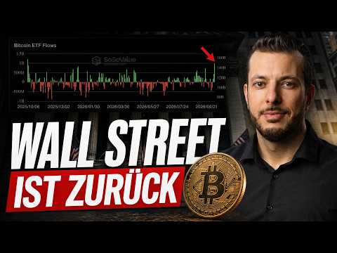 BITCOIN-ETFs mit BESTEM TAG seit ALLZEITHOCH! 🔥 Die WALL STREET KAUFT wieder!