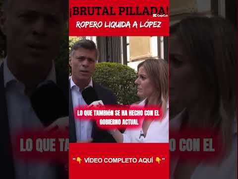 ¿HIPOCRESÍA  🤨 Ropero liquida a López #shorts #noticias