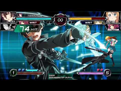 [Dengeki Bunko Fighting Climax Ignition] Kirito 101 Hit combo.