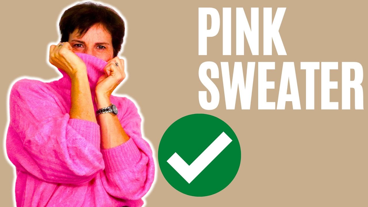 HOW TO STYLE A PINK SWEATER FOR WOMEN OVER 50