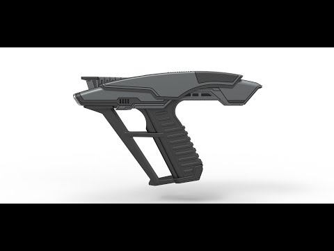 Starfleet Hand Phaser 3D model view from Star Trek Picard TV series