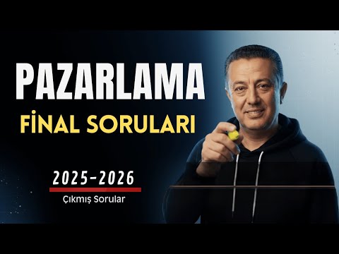 AÖF Pazarlama Yönetimi Final 2025-2026 Çıkmış Sorular ve Cevaplar | Sessiz Çalışma Videosu