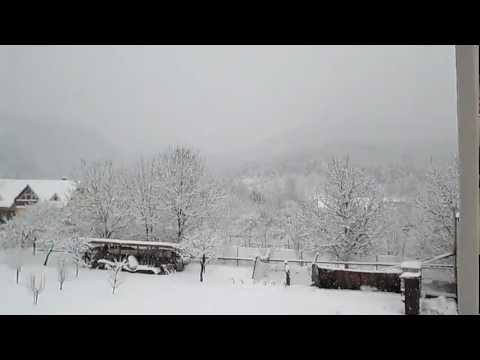 Sneženie v Tepličke nad Váhom