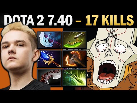 Juggernaut Pro Carry with Abyssal and 17 Kills - Gameplay Dota