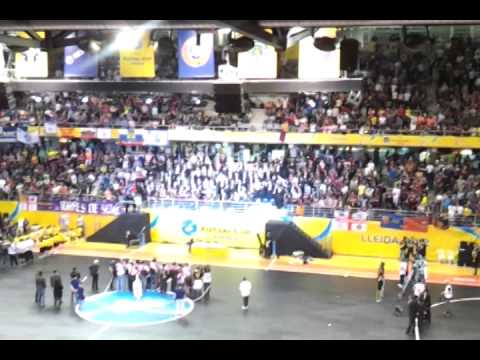 AXECAMENT DE LA COPA FINAL FOUR DE FUTBOL SALA 2012 BARÇA - DINAMO