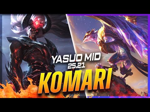 Komari - Yasuo vs Anivia MID Patch 25.21 - Grandmaster Yasuo Gameplay
