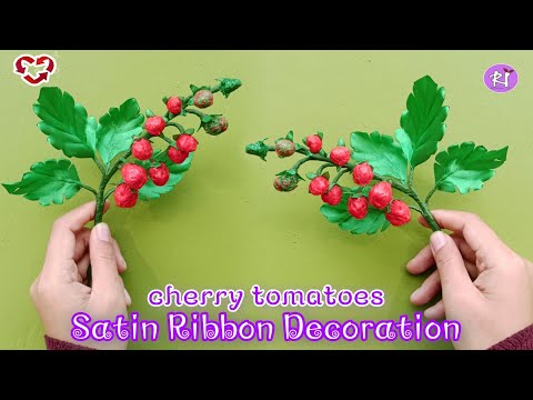 Satin Ribbon flowers Decoration | How to make ribbon flowers