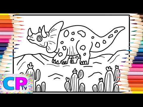Triceratops Coloring Pages/Dinosaurs Coloring/Elektronomia - Sky High [NCS Release]
