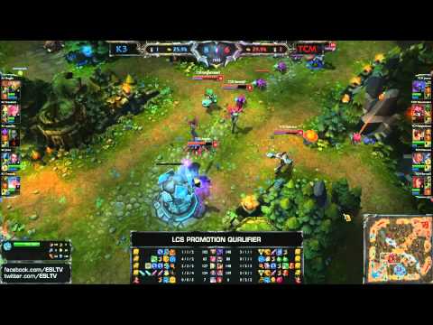 Karont3 e-Sports Club vs TCM-Gaming | 2014 EU LCS Spring Promotion Season 4 | K3 vs TCM