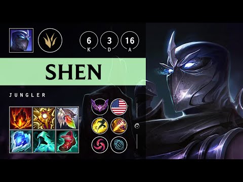 Shen Jungle vs Hecarim: Killing spree - NA Master Patch 14.24