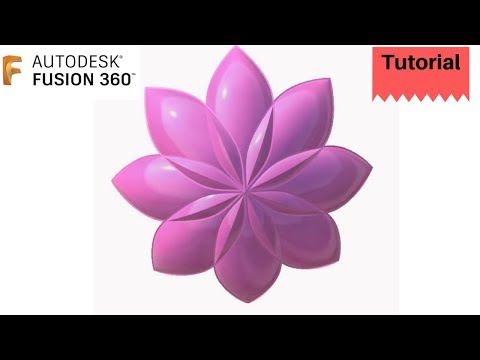 How to design lotus- 5 min - Autodesk fusion 360 Tutorial
