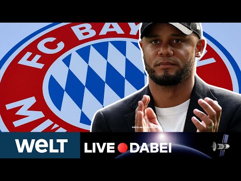 FC BAYERN MÜNCHEN: Der Rekordmeister stellt seinen neuen Trainer Vincent Kompany vor I LIVE DABEI