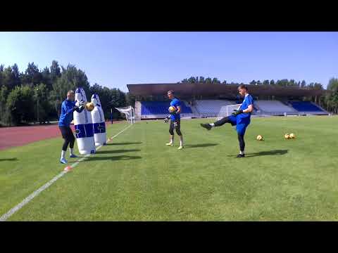 FK Spartaks Jurmala GK Training - Crossing Session - Anthony McMullen GK Coach