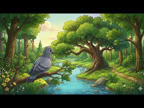 कपोत-पिपीलिका कथा (कबूतर और चींटी की कहानी) | Sanskrit Story - 3 |Sanskrit Kalp