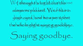 Saying Goodbye - Every Avenue (lyrics)