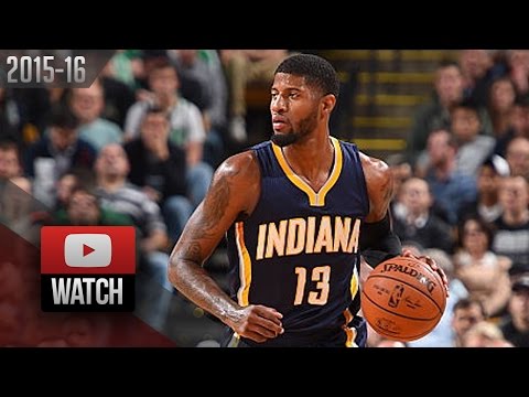 Paul George Full Highlights at Celtics (2015.11.11) - 26 Pts, 10 Reb