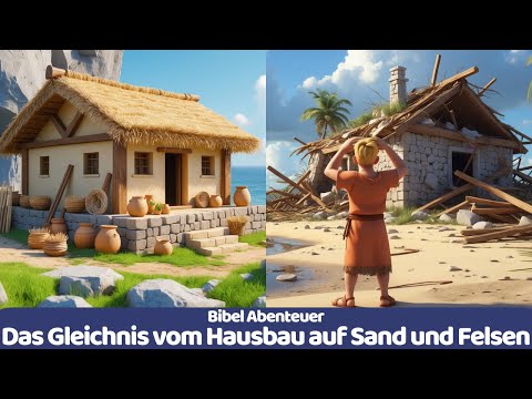 Das Gleichnis vom Hausbau auf Sand und Felsen | Bibel Abenteuer