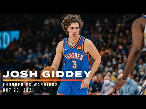Highlights | Josh Giddey vs Warriors 10/26/2021