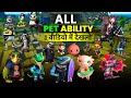 A To Z Pet Ability Test In Free Fire 2025 All Pets Ability Free Fire 2025 All Pet Ability 2025