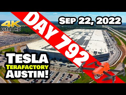 INCREDIBLE PROGRESS AT GIGA TEXAS! - Tesla Gigafactory Austin 4K  Day 792 - 9/22/22 - Tesla Texas