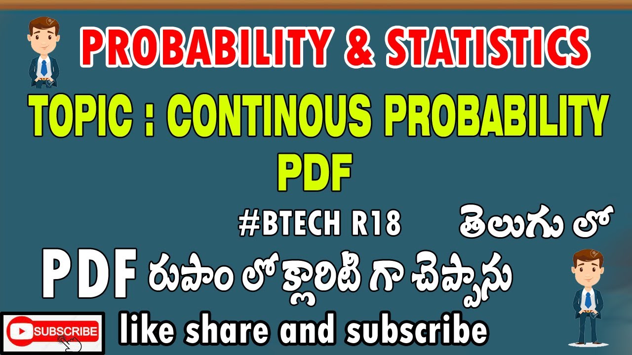 lec 16👉  probability statistics||continuous probability. d and PDF.