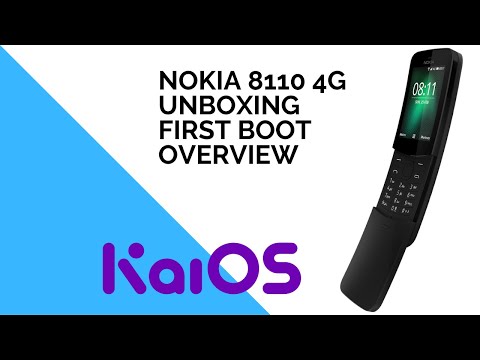 Kai OS unboxing, first boot, setup and first look (Nokia 8110 4G Banana Phone/ The Matrix phone)