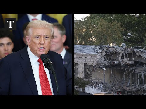 Donald Trump Begins Demolishing White House Wing For New Ballroom