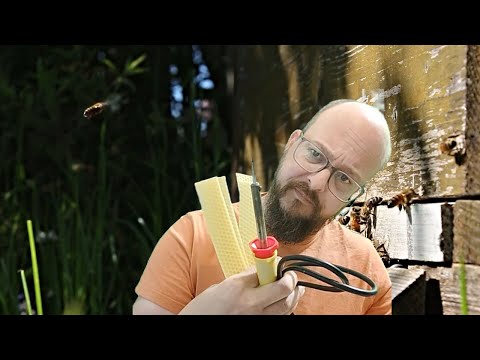 Wir bereiten die Rähmchen vor  - wie werden Mittelwände eingelötet?