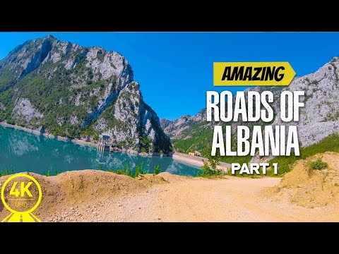 4K Beautiful Roads of Albania - Scenic Drive Video for Indoor Cycling | Treadmill Exercise - Part #1