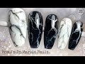 How To Do Easy MARBLE NAILS Design KMF Nails Design